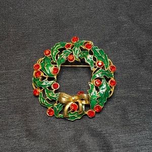 Vintage Eisenberg Christmas Brooch